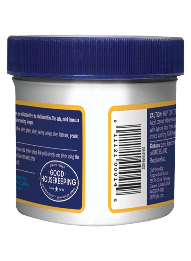 Wright's Silver Cleaner and Polish Cream, 8 Ounce, Gently Clean and Remove Tarnish for Jewelry, Pewter, and Sliver Without Scratching, Ammonia Free - Image 3